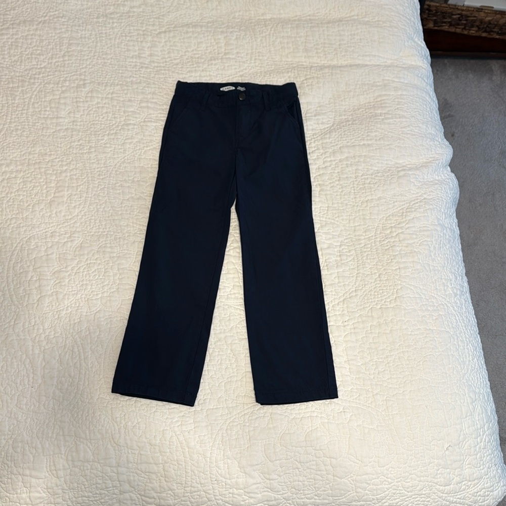 Old Navy Boys’ Blue Uniform Straight-Leg Pants with Built in Flex Size 7 Used